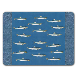 Shagreen Pesci Sottopiatto Rettangolare