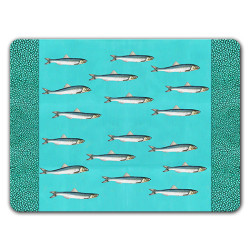 Shagreen Pesci Sottopiatto Rettangolare