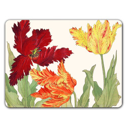 Jersey Tulipani Sottopiatto Rettangolare