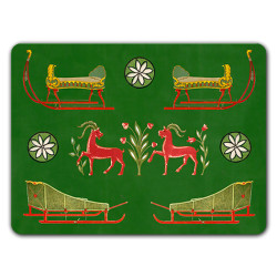 Alpi Slitte Verde Sottopiatto Rettangolare