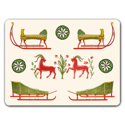 Alpi Slitte Crema Sottopiatto Rettangolare