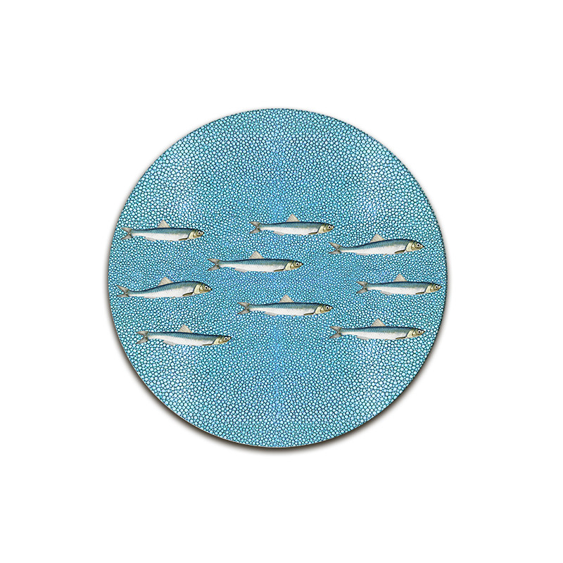 Collezione completa "Shagreen Pesci" - 12 Sottopiatti