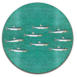Collezione completa "Shagreen Pesci" - 12 Sottopiatti