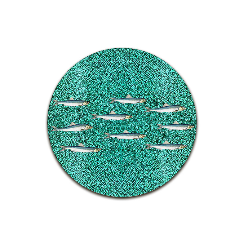 Collezione completa "Shagreen Pesci" - 12 Sottopiatti