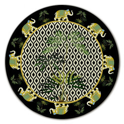 Ceylon Elefanti Sottobicchiere Rotondo - Ø cm 9,5