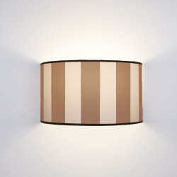 Ventola Geo Righe Larghe color Tortora e Crema