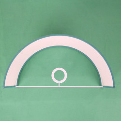 Ventola Geo Righe Verdi e Crema