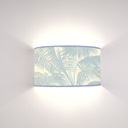 Ventola Flora Palmata Azzurra