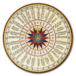 Malta Rose dei Venti Sottopiatto Rotondo – Ø cm 34 e 39