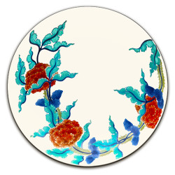 Okinawa Giapponesi Sottobicchiere Rotondo - Ø cm 9,5