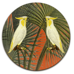 Samoa Cacatua Pappagalli Sottopiatto Rotondo – Ø cm 34 e 39