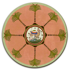 Zanzibar Palme Sottobicchiere Rotondo - Ø cm 9,5