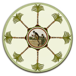 Zanzibar Palme Sottobicchiere Rotondo - Ø cm 9,5