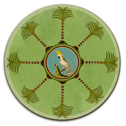 Zanzibar Palme Sottobicchiere Rotondo - Ø cm 9,5