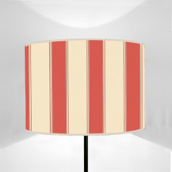 Paralume cilindro Parati Righe Rosse
