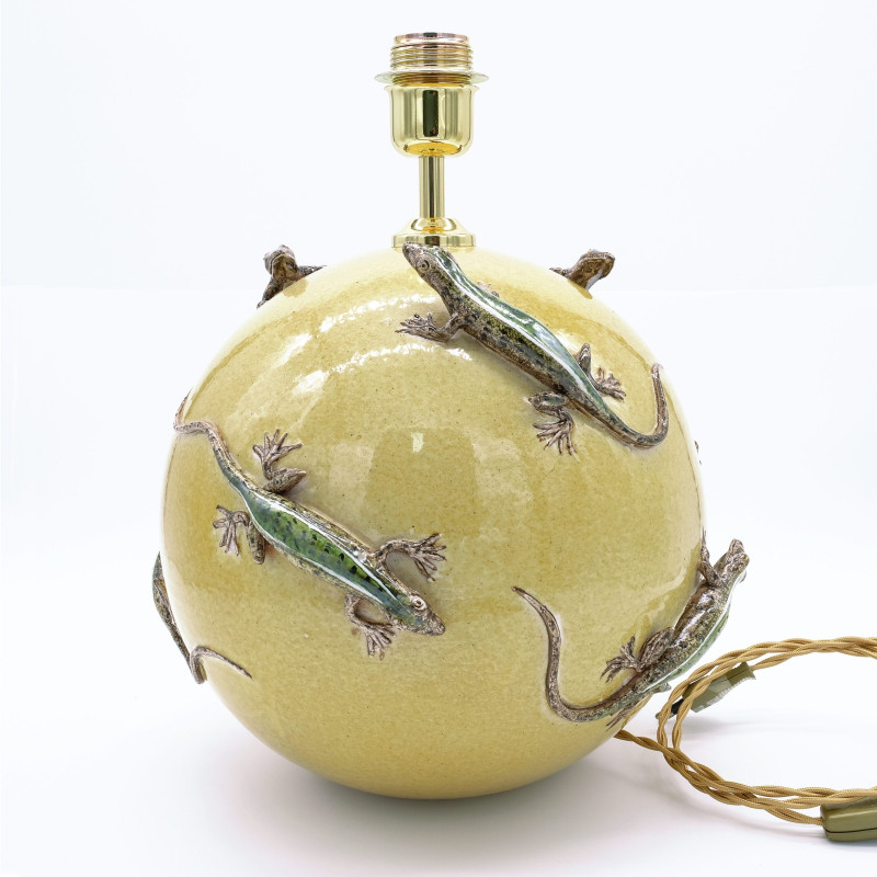 Base Lampada Sfera Lucertole