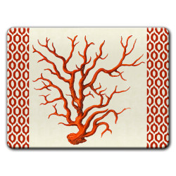 Africhella Corallo Sottopiatto Rettangolare