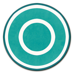 Capri Cerchi Sottobicchiere Rotondo - Ø cm 9,5