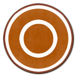 Capri Cerchi Sottobicchiere Rotondo - Ø cm 9,5