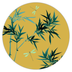 Flores Bamboo Round Placemat Model 07