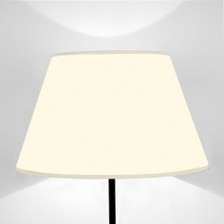 Lampshade truncated cone printed on canvas design Plain white