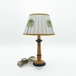 Wooden lamp base entirely handmade