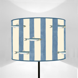Mare Acciughe tra le righe Drum-shape Lampshade