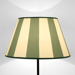 Lampshade truncated cone Big Lines Sage Green