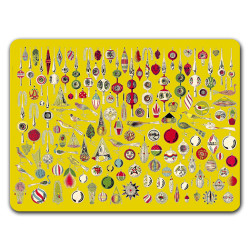 Natale Sottopiatto Rettangolare Modello 06