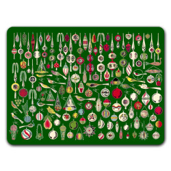 Natale Sottopiatto Rettangolare Modello 05