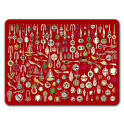 Natale Sottopiatto Rettangolare Modello 04