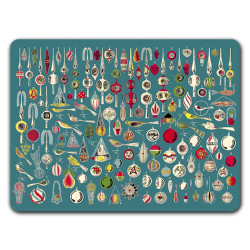 Natale Sottopiatto Rettangolare Modello 03