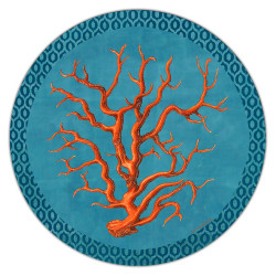 Ponza Corallo Sottobicchiere Rotondo Modello 04