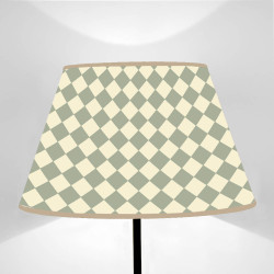 Paralume Tronco di cono Geo Rombi Glaucous Green