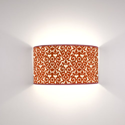 Ventola Geo Arabesco Rosso e Crema