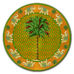 Sumba Elefanti Sottobicchiere Rotondo- Ø cm 9,5